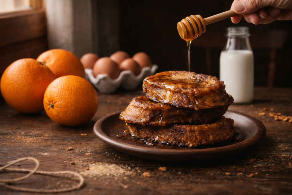 Torrijas maceradas de Naranja