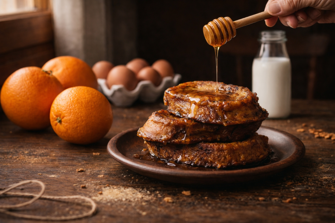 Torrijas maceradas de Naranja